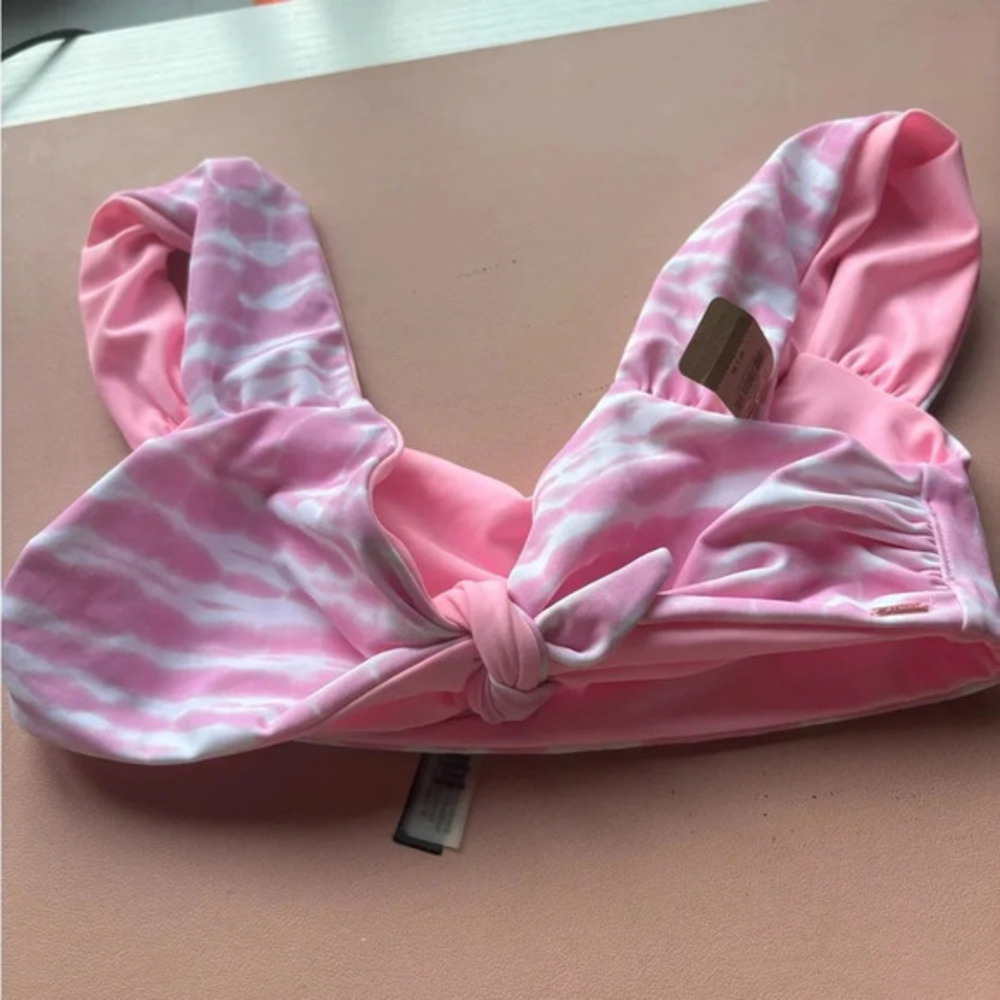 NWT PINK 4 way reversible bikini top medium